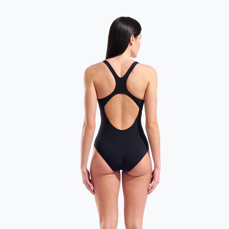 Купальник суцільний жіночий arena Peacock Swim Pro Back multi pink/black 3