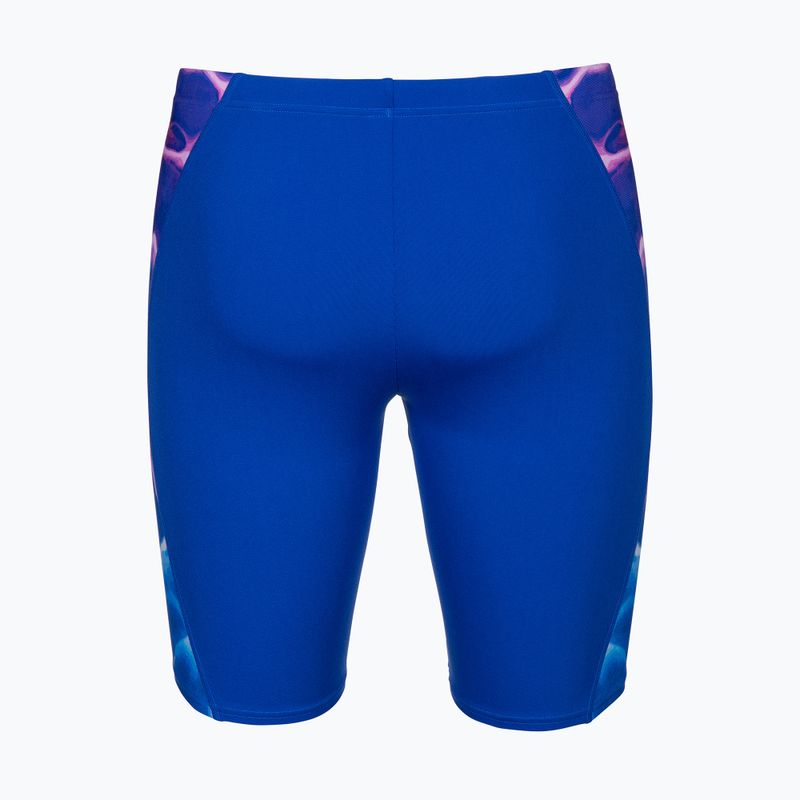 Плавки чоловічі arena Earth Swim Jammer neon blue/neon blue multi 2
