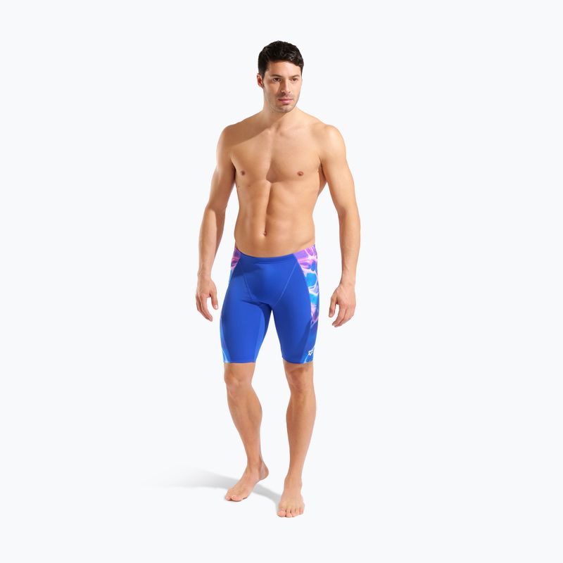 Плавки чоловічі arena Earth Swim Jammer neon blue/neon blue multi 6