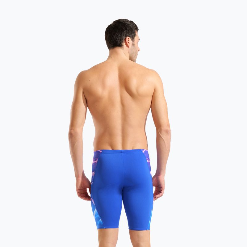 Плавки чоловічі arena Earth Swim Jammer neon blue/neon blue multi 7