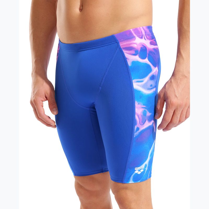 Плавки чоловічі arena Earth Swim Jammer neon blue/neon blue multi 8