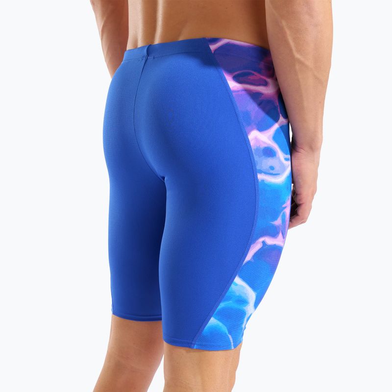 Плавки чоловічі arena Earth Swim Jammer neon blue/neon blue multi 9