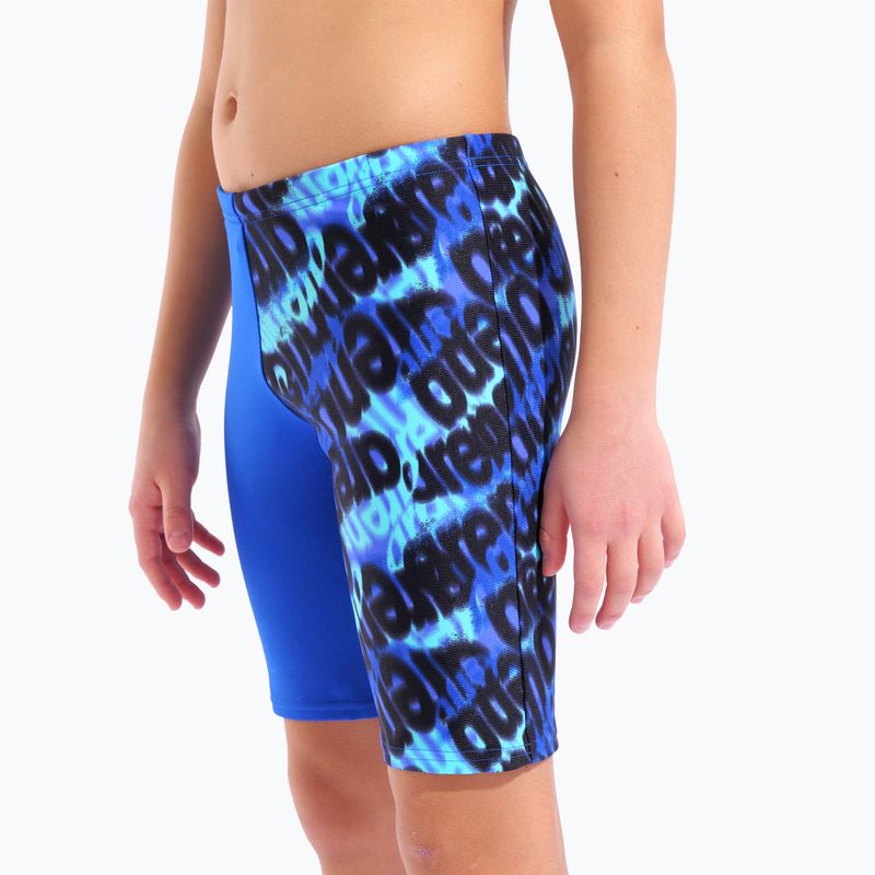 Джамери дитячі arena Crowded Swim Jammer neon blue/neon blue multi 8