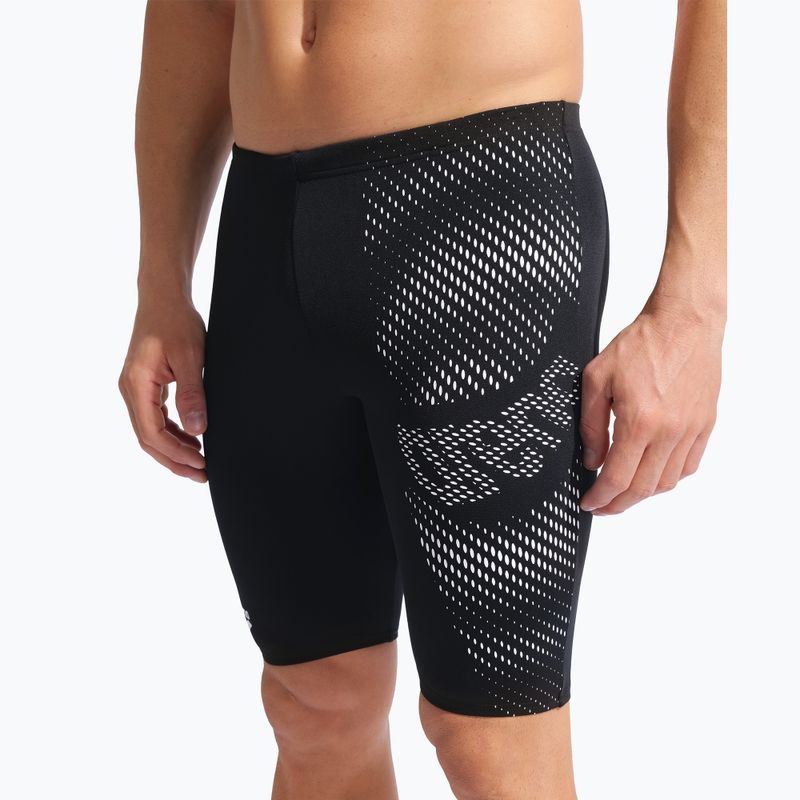 Плавки чоловічі arena Distortion Swim Jammer black/white 4