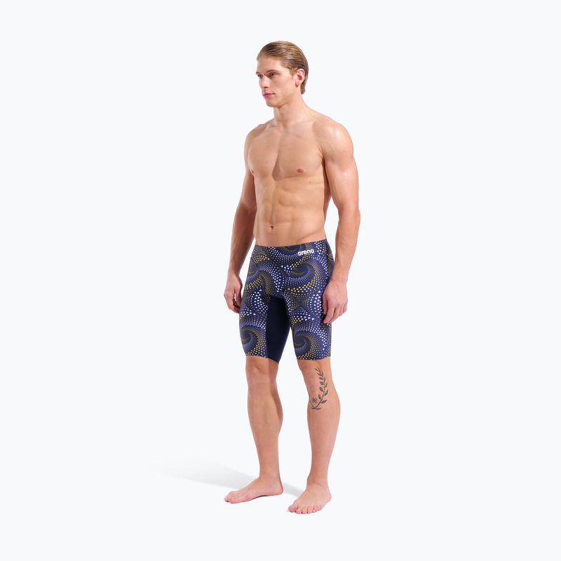 Плавки чоловічі arena Fireflow Swim Jammer navy/tteam navy yellow 6