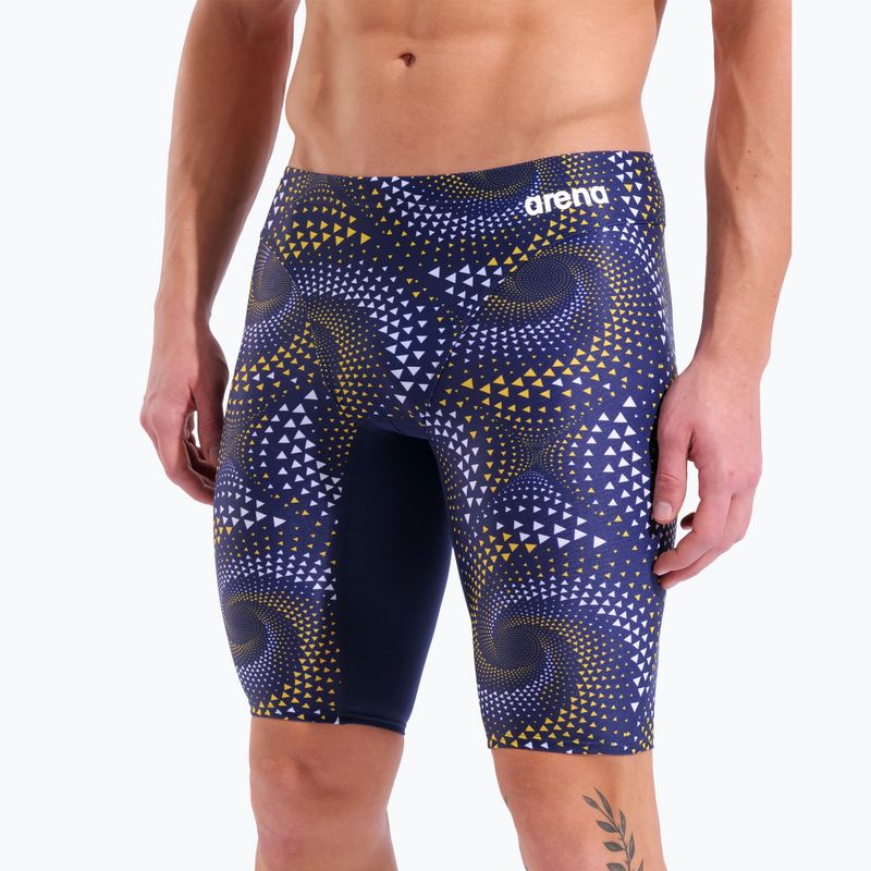 Плавки чоловічі arena Fireflow Swim Jammer navy/tteam navy yellow 8