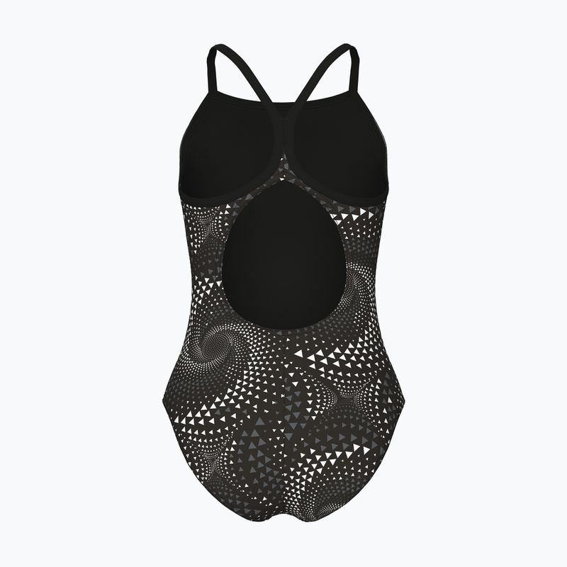 Купальник суцільний дитячий arena Fireflow Lightdrop Back black/team black 2