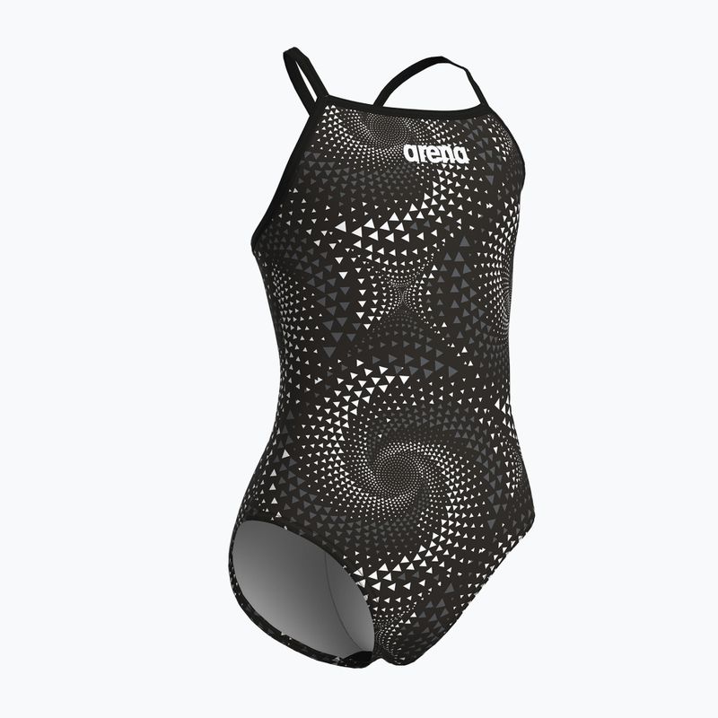 Купальник суцільний дитячий arena Fireflow Lightdrop Back black/team black 4