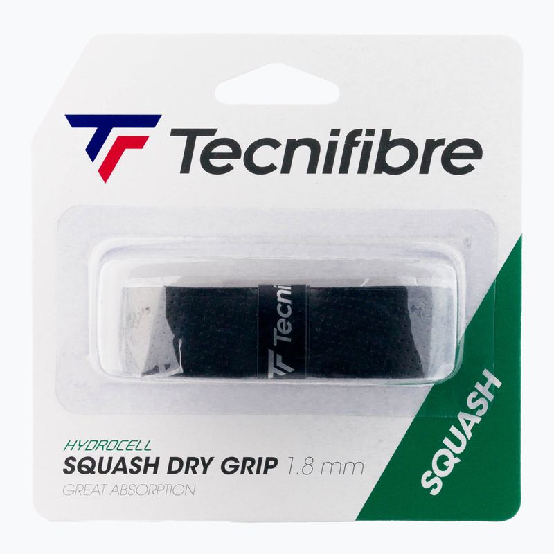 Обмотка ракетки для сквошу Tecnifibre Square Dry Grip чорна 51SQGRIPBK