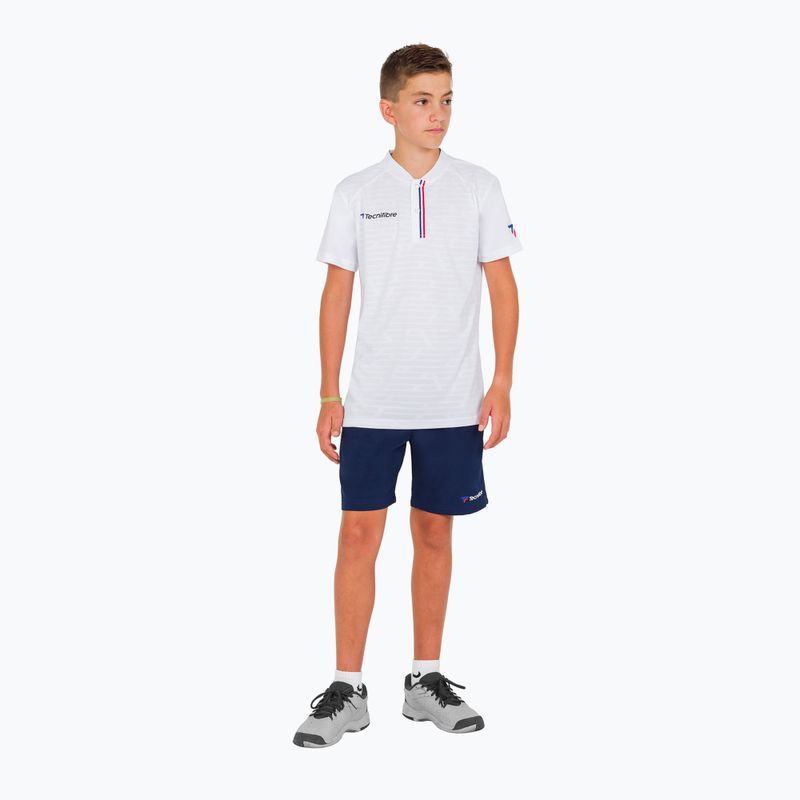Футболка тенісна дитяча Tecnifibre Polo біла 22F3VE F3 8