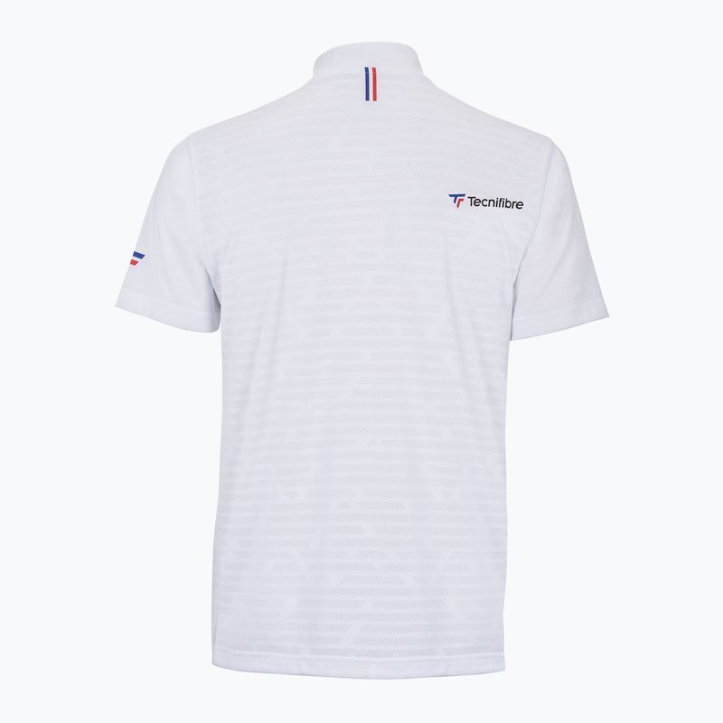 Футболка тенісна чоловіча Tecnifibre Polo біла 22F3VE F3 2