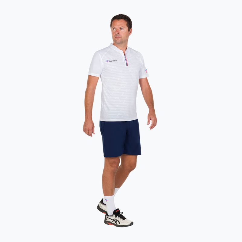 Футболка тенісна чоловіча Tecnifibre Polo біла 22F3VE F3 3