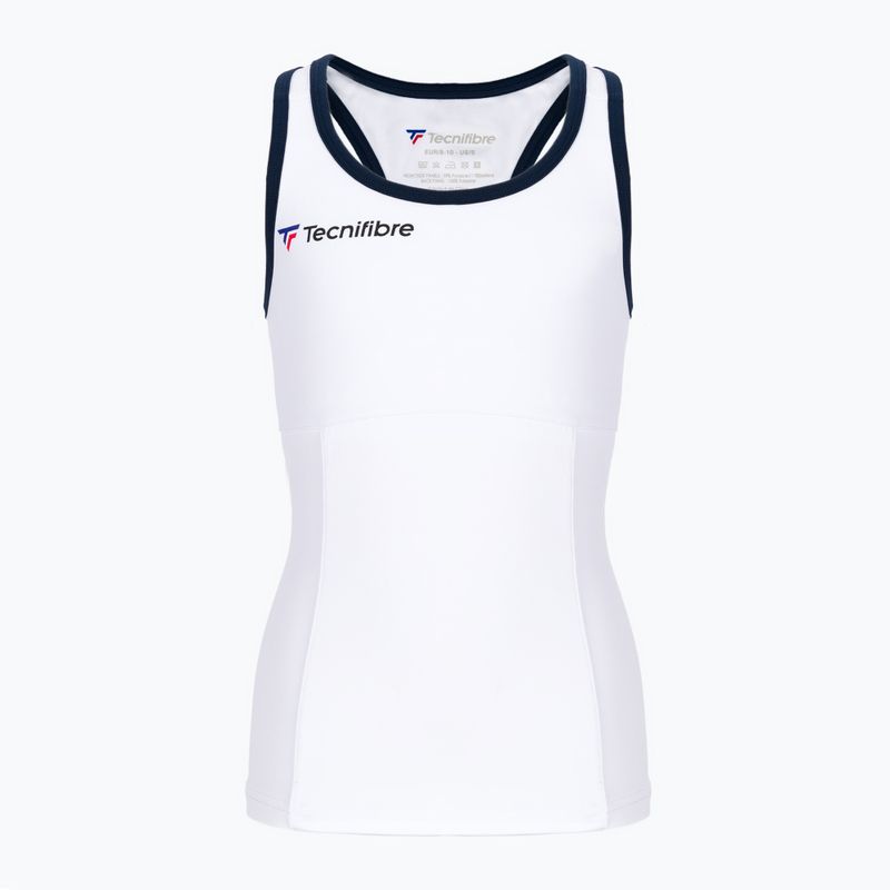 Футболка тенісна дитяча Tecnifibre Tank біла 22LAF3 F3