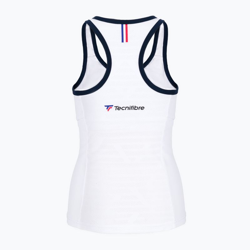 Футболка тенісна дитяча Tecnifibre Tank біла 22LAF3 F3 2