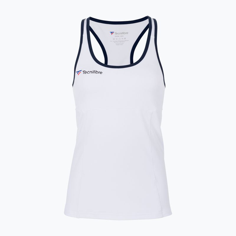 Футболка тенісна дитяча Tecnifibre Tank біла 22LAF3 F3 6