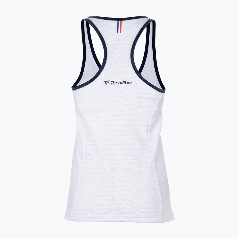 Футболка тенісна дитяча Tecnifibre Tank біла 22LAF3 F3 7