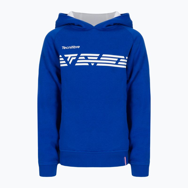 Кофта тенісна дитяча Tecnifibre Fleece Hoodie блакитна 21LAHORO0B
