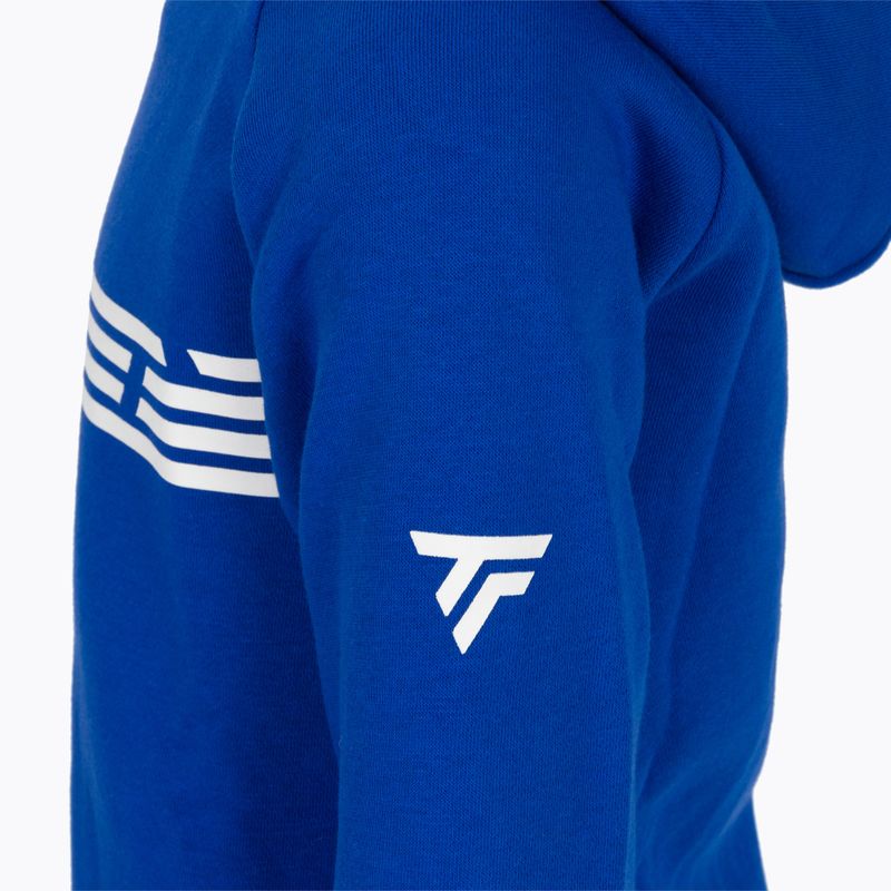 Кофта тенісна дитяча Tecnifibre Fleece Hoodie блакитна 21LAHORO0B 5