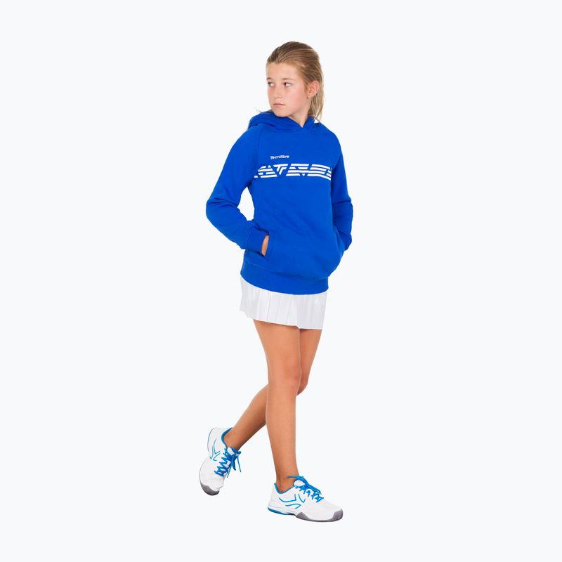 Кофта тенісна дитяча Tecnifibre Fleece Hoodie блакитна 21LAHORO0B 8