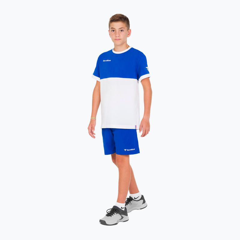 Футболка тенісна дитяча Tecnifibre Stretch біла 22F1ST F1 3