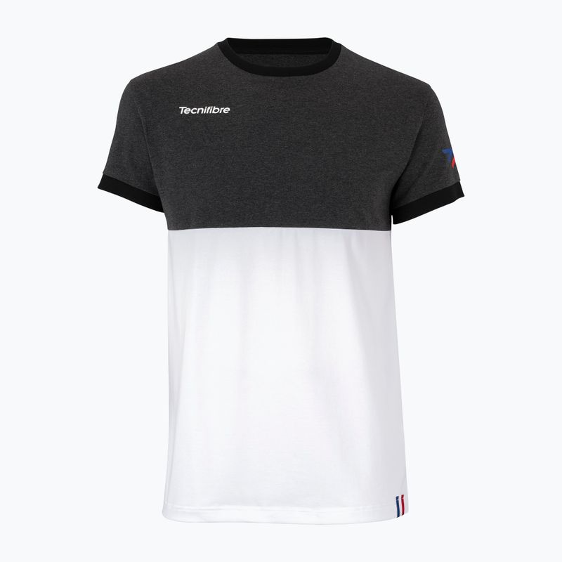 Футболка тенісна чоловіча Tecnifibre F1 Stretch чорно-біла 22F1ST