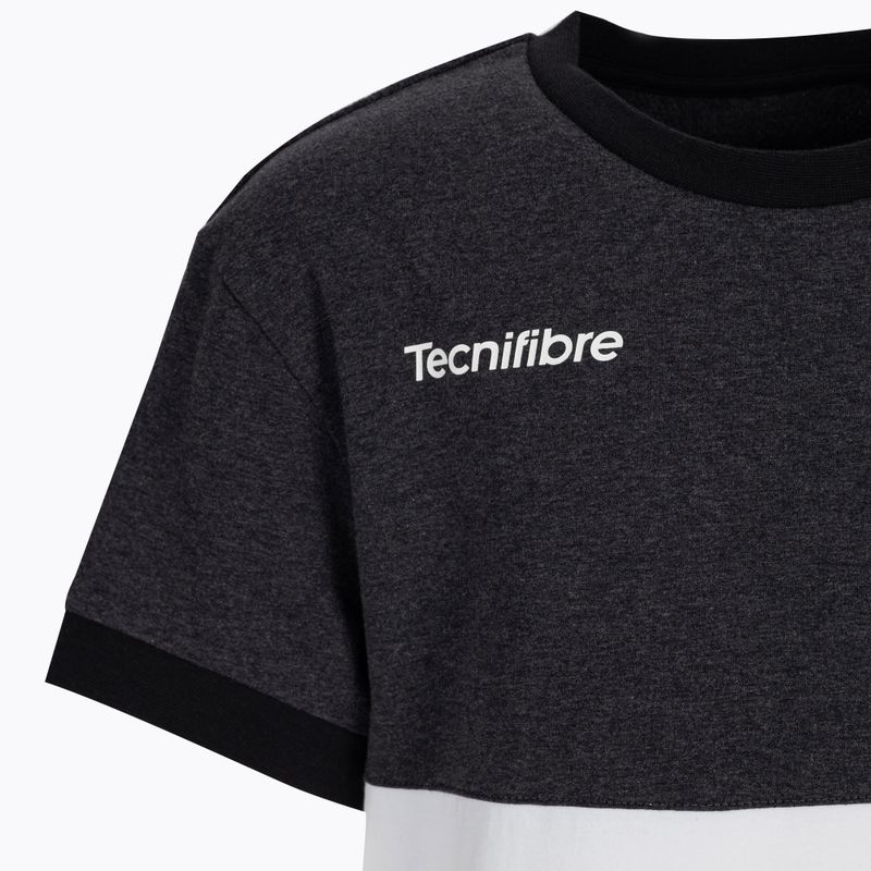 Футболка тенісна дитяча Tecnifibre Stretch біло-чорна 22F1ST F1 3