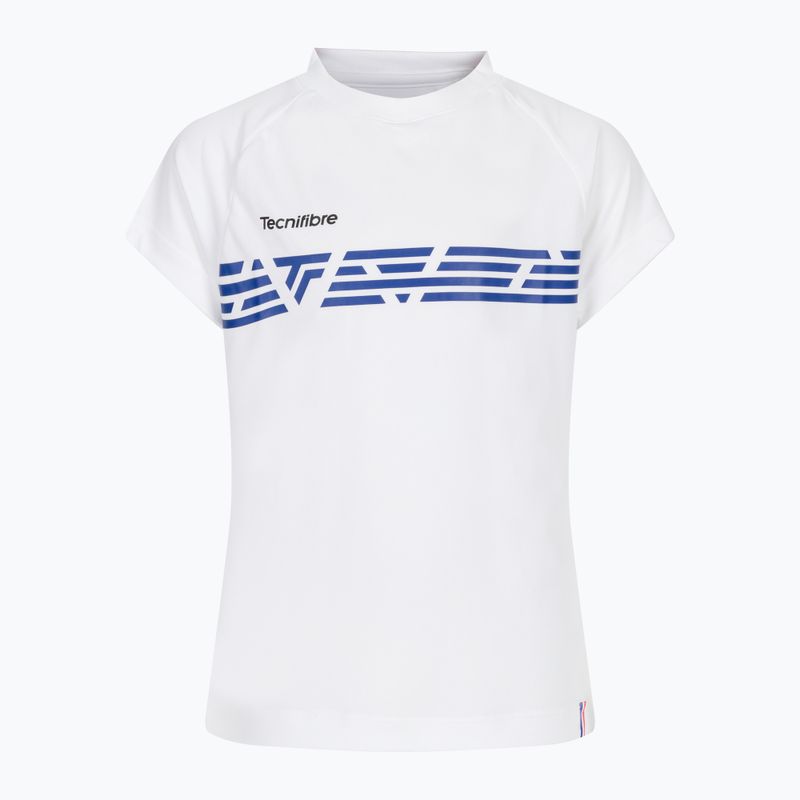 Футболка тенісна дитяча Tecnifibre F2 Airmesh біла 22LAF2RO0B