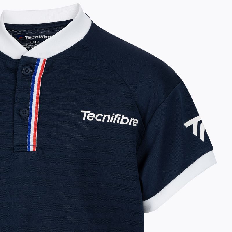 Футболка тенісна дитяча Tecnifibre Polo блакитна 22F3PO F3 3