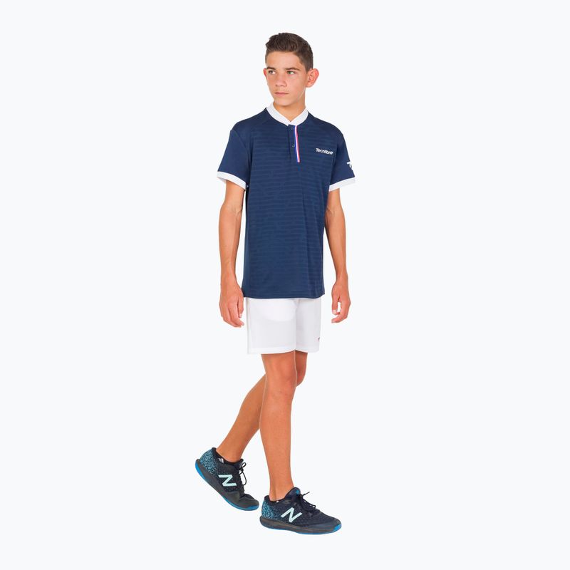 Футболка тенісна дитяча Tecnifibre Polo блакитна 22F3PO F3 6