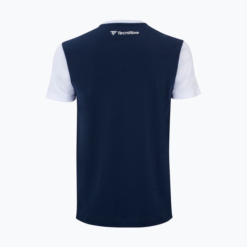 Футболка тенісна чоловіча Tecnifibre Club синя 22CLUBTEE 2