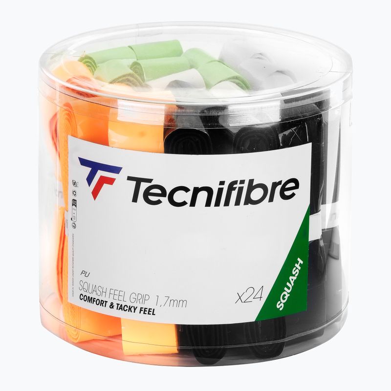 Обмотки для ракеток для сквошу Tecnifibre Squash Feel Grip Box 24 шт. multicolour