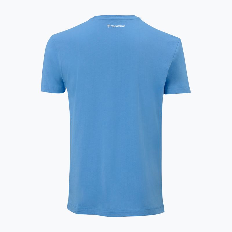 Футболка тенісна чоловіча Tecnifibre Team Cotton Tee azur 3