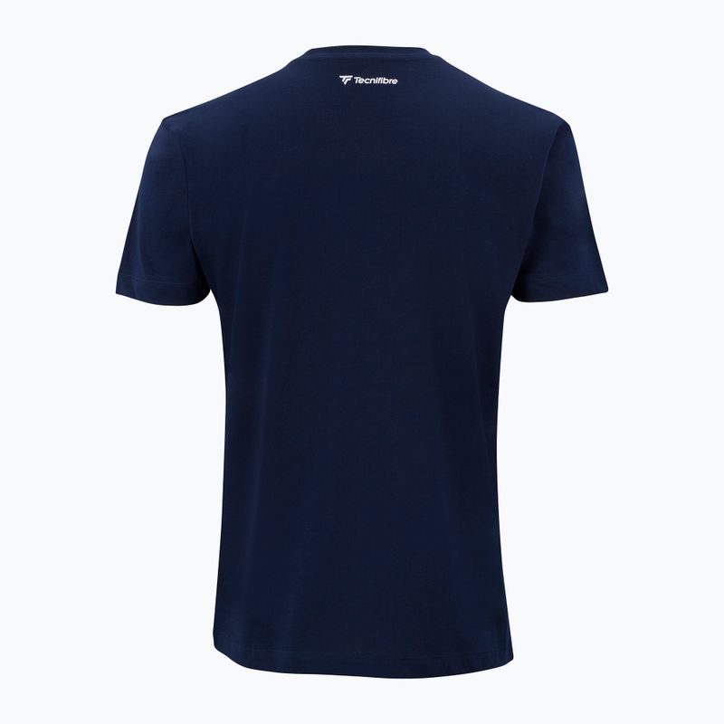 Футболка тенісна дитяча Tecnifibre Team Cotton Tee marine 2