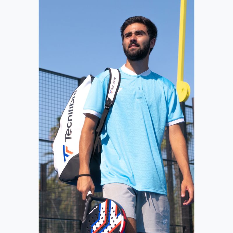 Футболка поло тенісне чоловіча Tecnifibre Team Mesh azur 6