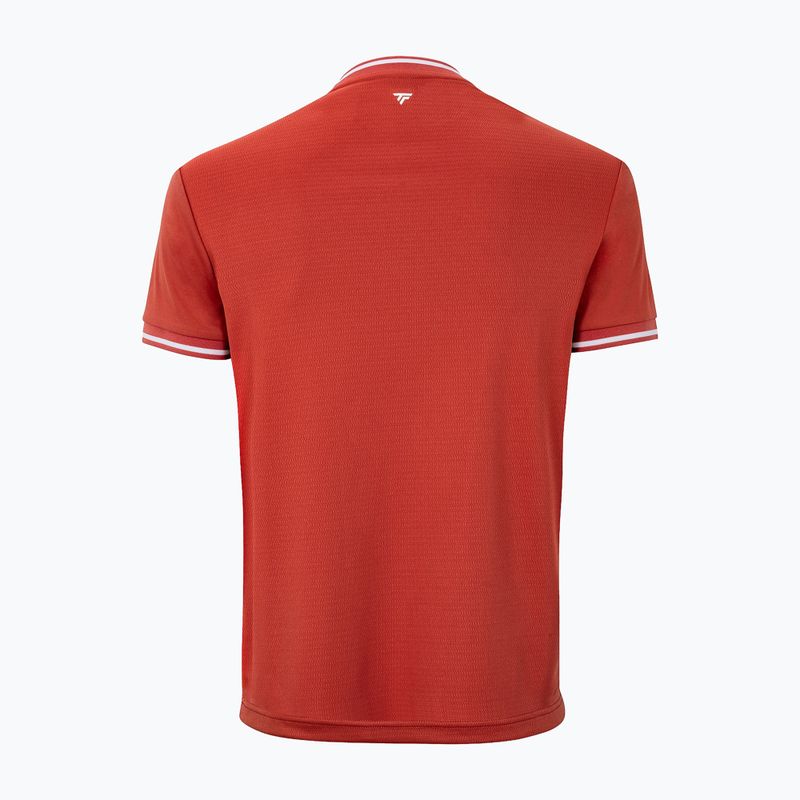 Футболка тенісна чоловіча Tecnifibre Team Tech terracotta 5