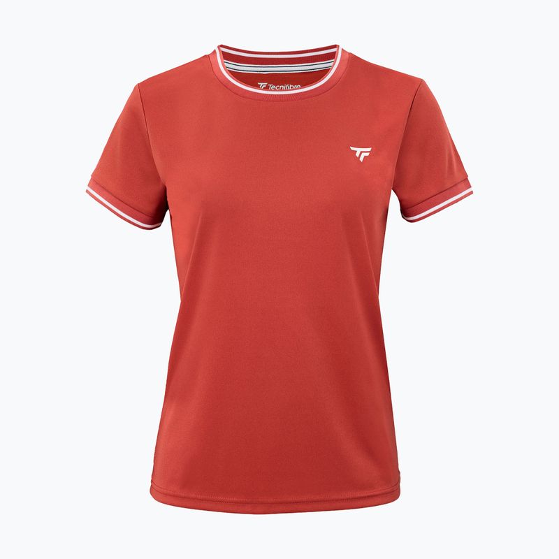 Футболка для тенісу жіноча Tecnifibre Team Tech terracotta 4