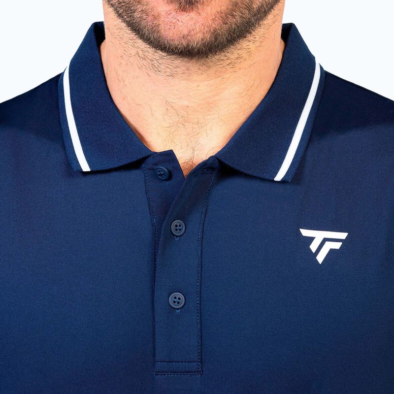 Чоловіча тенісна футболка поло Tecnifibre Team Tech Polo navy blue 4