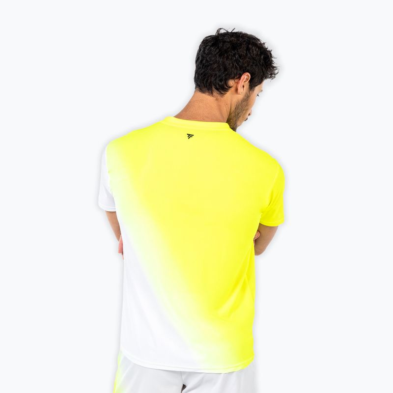 Футболка тенісна чоловіча Tecnifibre X-Loop Tee white/yellow 3