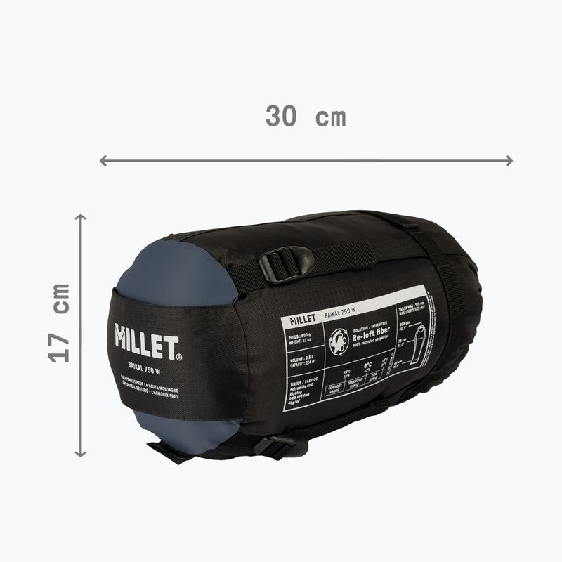 Спальний мішок жіночий Millet Baikal 750 saphir 5