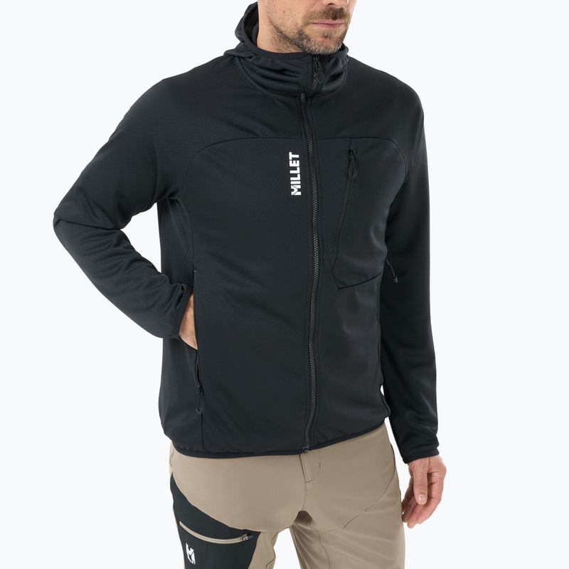 Кофта трекінгова чоловіча Millet Lokka Hoodie III black 4