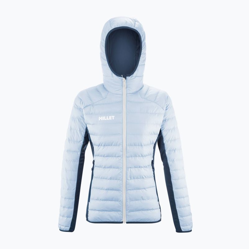 Жіноча утеплена куртка Millet Fitz Roy Warm Hoodie iceberg/темний денім