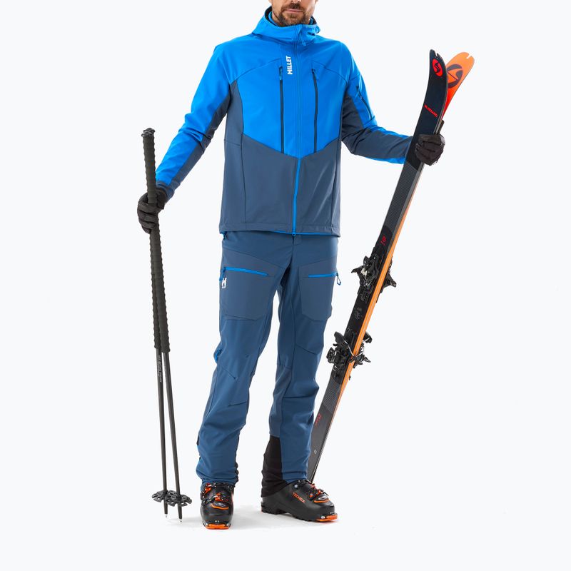 Штани для скітуру чоловічі Millet M White Shield navy blue 2