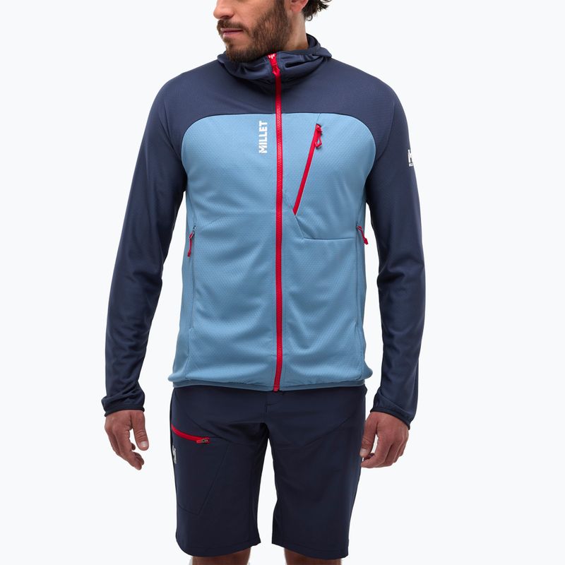 Кофта трекінгова чоловіча Millet Lokka Hoodie III coronet blue/saphir