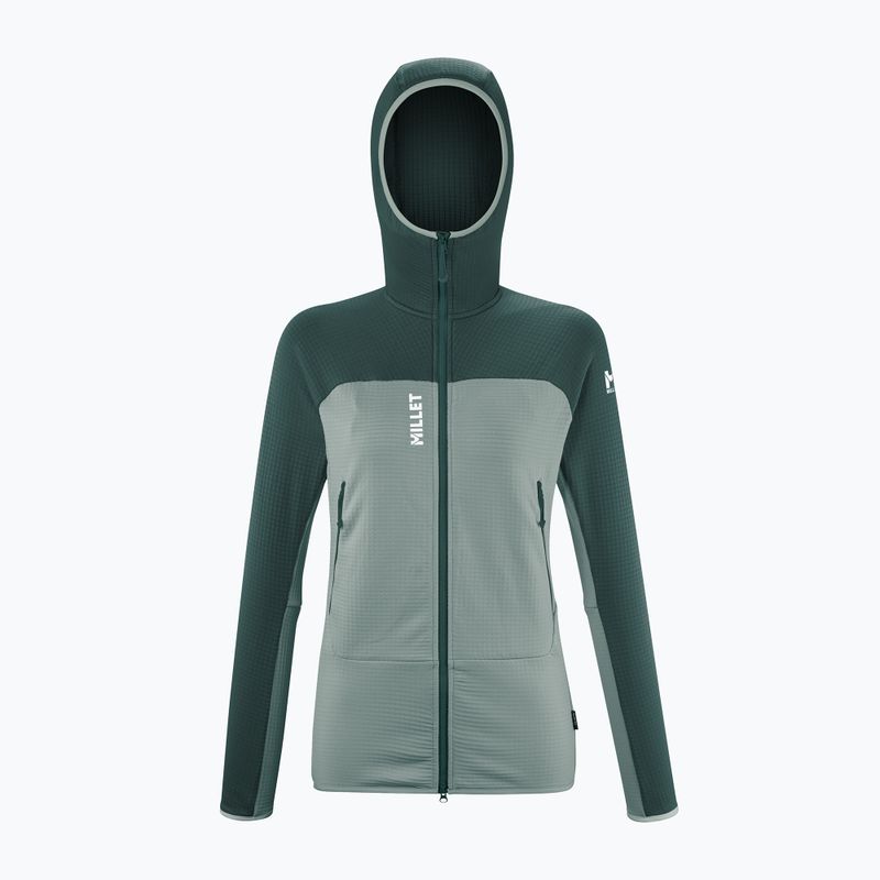Кофта жіноча Millet Fusion Grid Hoodie seaweed/bottle