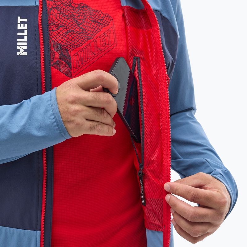 Куртка софтшел чоловіча Millet Fusion XCS Hoodie coronet blue/saphir 6