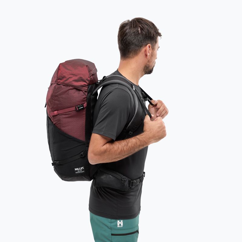 Рюкзак трекінговий Millet Ubic 25 л black/dark red 4