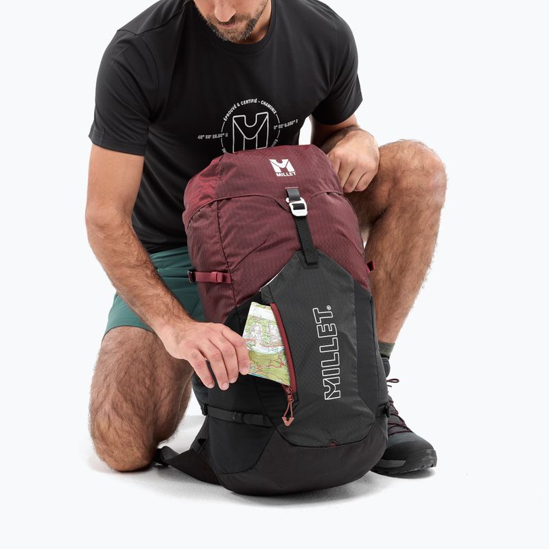 Рюкзак трекінговий Millet Ubic 25 л black/dark red 7