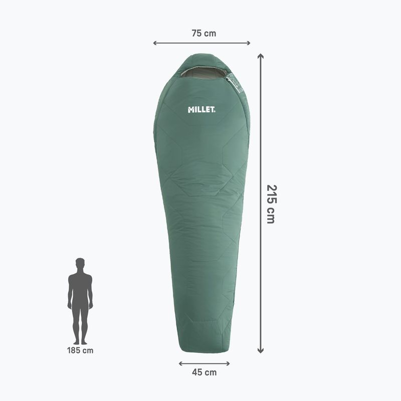 Спальний мішок Millet Baikal 750 Regular правий bottle 4