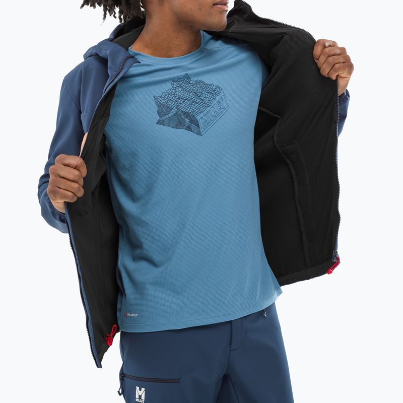 Куртка софтшелл чоловіча Millet Seneca Shield Hoodie saphir 4