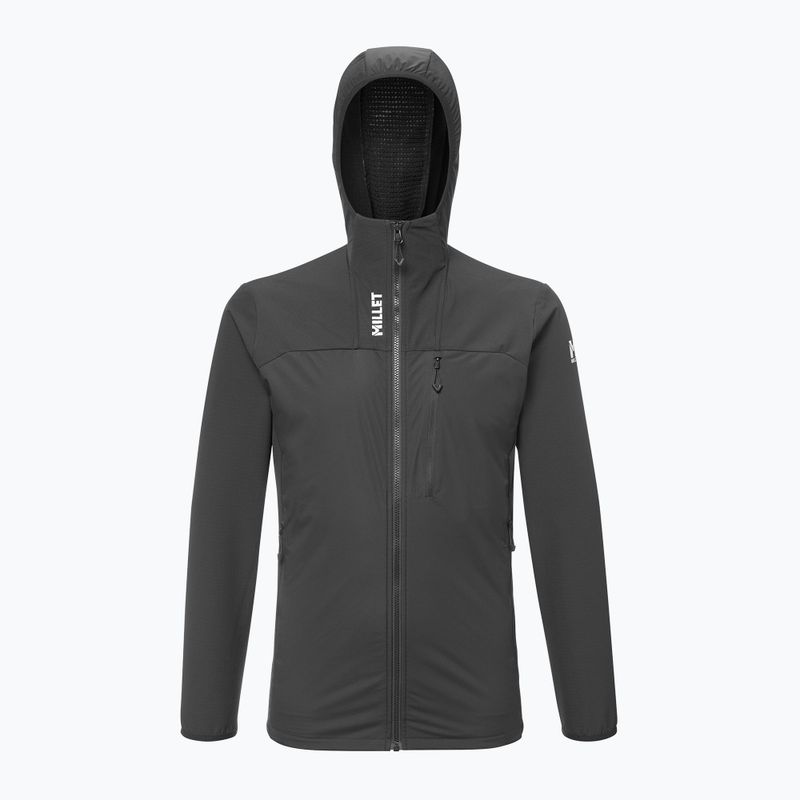 Куртка гібридна чоловіча Millet Seneca Hybrid Hoodie Softshell black 6